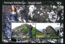 Faroe Islands 2008 S/S Nordic Mythology III; Mythical places. MNH