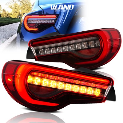 Set VLAND LED Tail Lights For 2012-20 Toyota 86 Subaru BRZ Scion FR-S Sequential