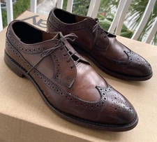 Allen Edmonds Mcgregor Men’s 9D Shoes Brown Leather Longwing Wingtip Oxfords