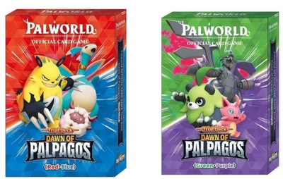 Palworld TCG: Dawn of Palpagos *Green/Purple & Red/Blue Trial Deck* Sealed