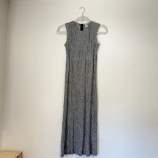 Vintage Ann Taylor Size 2 A-Line Dress Checkered Gingham Black White