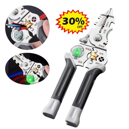 10-in-1 Multi-Functional Wire Stripper Scissors With Electrical Test HO T ﻿ - Picture 1 of 15