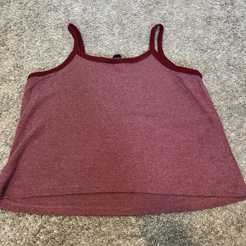 VTG Y2k 90s Venezia Tank Top Blouse Women 14/16 Red Grunge Boho Beach - Picture 6 of 6