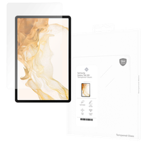 Panzerfolie Schutzglas Samsung Galaxy Tab S8+ Displayschutz - Cazy - Transparant