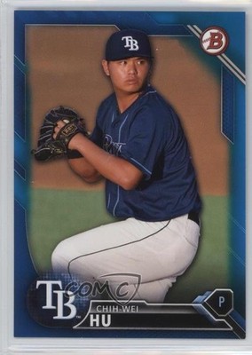 2016 Bowman Draft Top Prospects Blue 70/150 Chih-Wei Hu #BD-147 fm0
