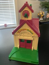 Vintage BARNEY And FRIENDS School House Play Set 1993 VTG No Figures SHIPS FREE