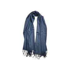 Blue Scarf Pashmina Long Winter Style Fashion With Tassles 6Ft