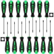 14pcs Mini Hex Screwdriver Set, Metric(0.9mm-3mm) SAE(0.035"-1/8) Hex Allen W...