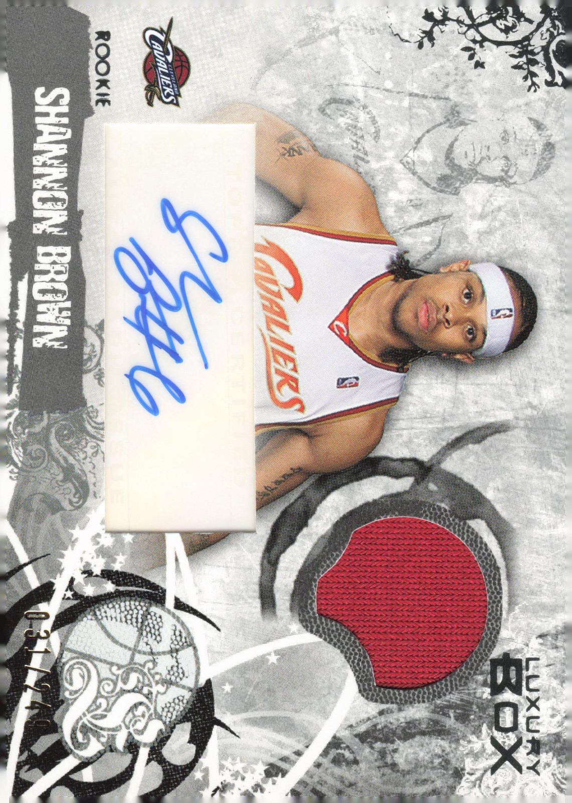 2006-07 Topps Luxury Box Shannon Brown Rookie Relics Autographs #/249 #RAR-SB AU