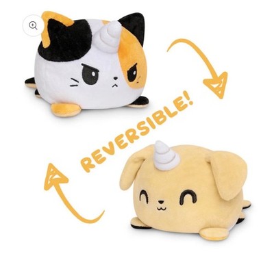 TeeTurtle Original Reversible Kittencorn & Puppicorn Plushie NEW