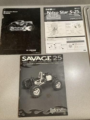 HPI Racing Savage 25 Instruction Manual And HPI Nitro Star S-25 Engine Manual