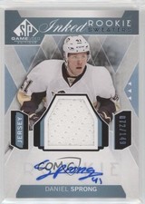 2015-16 SP Game-Used Inked Rookie Sweaters 72/149 Daniel Sprong #IRS-DS Auto x3x