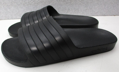Adidas Unisex Adilette Aqua Slides Sandals Black/Black Mens Sz 11