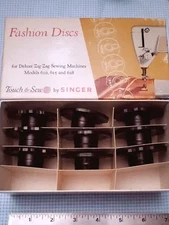9 Singer Top Hat Fashion Disc Cams for 13 Models In Box