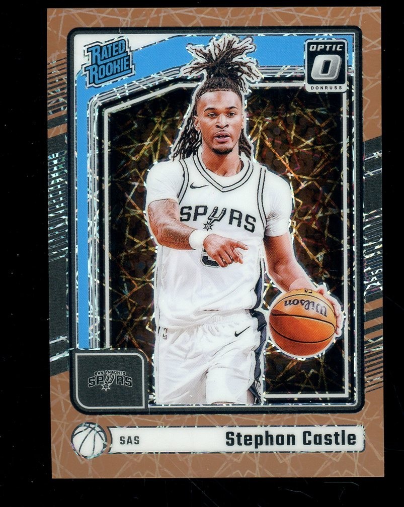 2024-25 Donruss Optic Bronze Velocity #254 Stephon Castle RC Rated Rookie /125