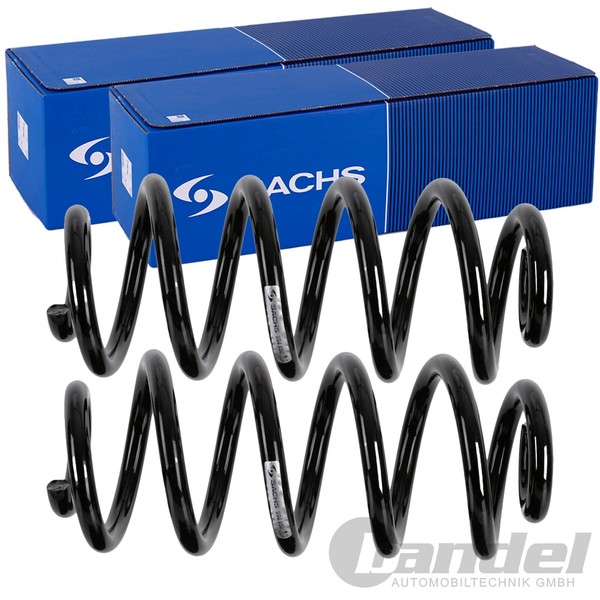 2X Sachs Fahrwerksfeder Federn Hinten Passend FüR Renault Twingo Smart Forfour-image