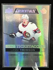 Lassi Thomson Rookie 2021-22 Upper Deck Credentials #74 #/999 Ottawa Senators