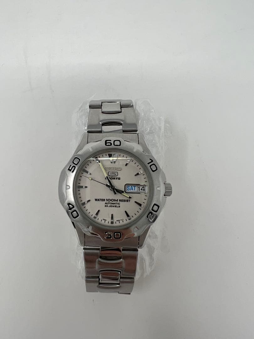 Seiko 23J 5 Back 7S36 Sports Used See-Through Watch Automatic - vintagewatches.pk