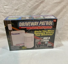 U.S Patrol Driveway Patrol Garage Motion Sensor Security Infrared System White