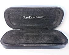 Polo Ralph Lauren Eyeglass Case Black Hard Shell Protective Glasses Case