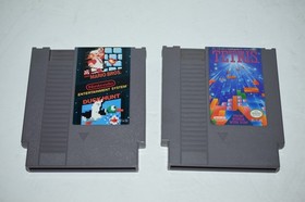 Nintendo NES Console Super Mario Bros Tetris 2 Controllers AC Adapter