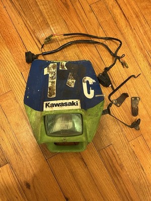 Kawasaki Kdx200 Headlight and Plastic Assembly With Brackets And Switch OEM 2001