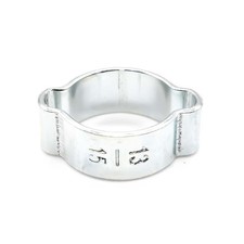 100/PK 13-15 mm Zinc Plated Double Ear Steel Automotive/Hand Tool Hose Clamp