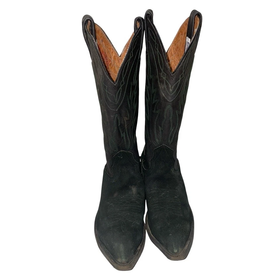 NOCONA BOOTS Botas Vaqueras Occidentales Negras Verdes Talla: 6 Foto 2 de 4