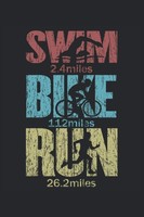 Titel: Triathlon Notizbuch: Schwimmen Radfahren Laufen - A5 Retro