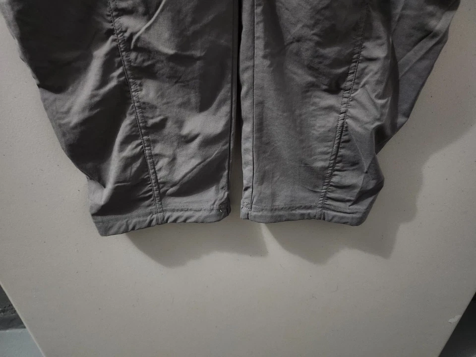 Prana Pants Womens L Gray Koen Full Length Outdoor Hiking Woven Comfort Waist - Image 3 of 4