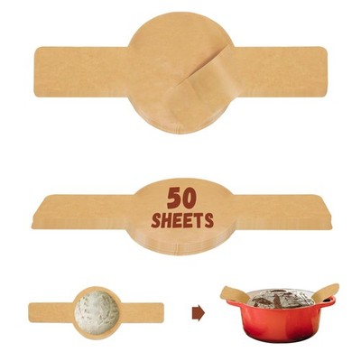 Parchment Paper for Sourdough Baking, Bread Sling for Dutch Oven, 8 Round Par...