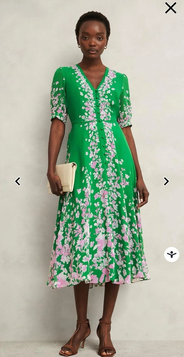 hobbs caversham silk floral dress Caversham Silk Floral Dress