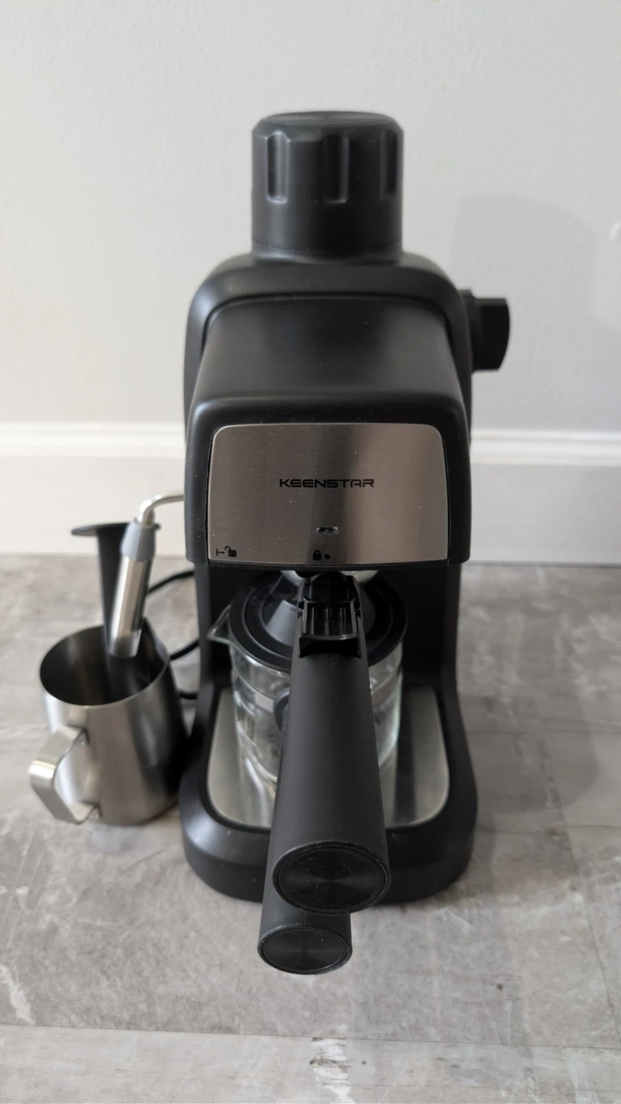 KEENSTAR 3.5Bar Espresso Machine W/Milk Frother; 800W Compact Cappuccino Machine