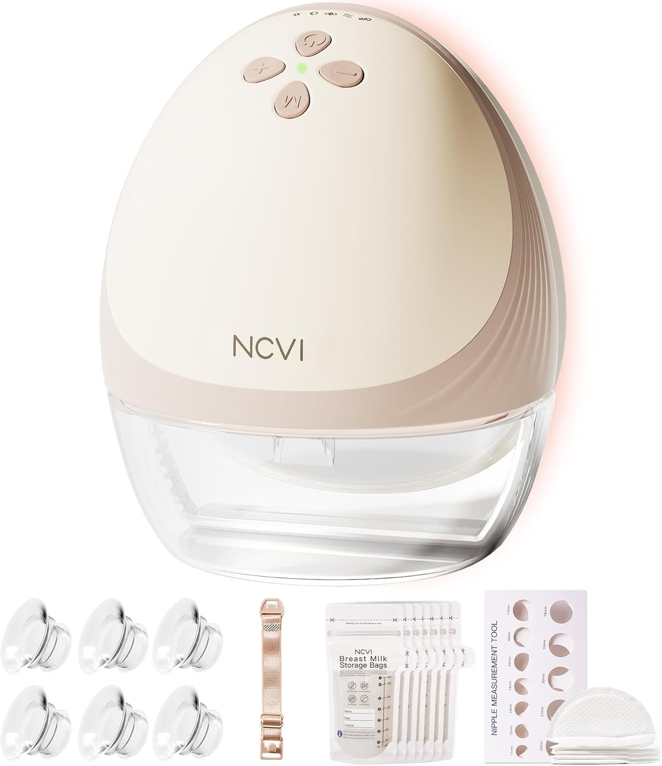 Tire-lait chauffant mains libres NCVI portable silicone 24mm