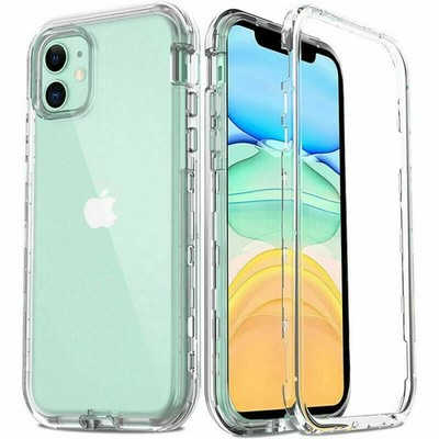 iPhone 15 Pro 14 Pro Max 14 13 12 11 XS 7 Clear Case Full 360 Cover Front & Back