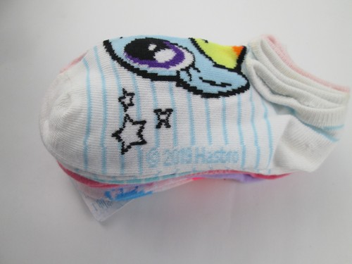 My Little Pony No Shows Socks Size 10.5-4 Kids Girls Socks 8 Pair NEW NWT - Picture 3 of 4