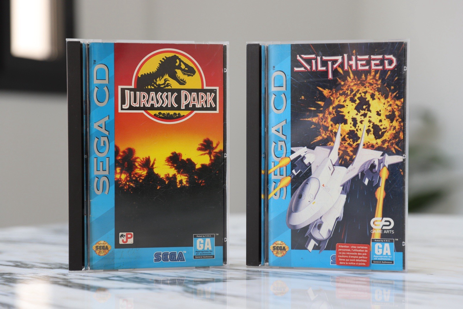 Jurassic Park & Silpheed SEGA Mega CD US