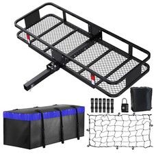 60x20x6 Hitch Carrier for 2 Inch Receiver 500LB Folding Cargo Basket Rack