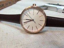 Skagen Signatur SKW2621 Women's Brown Leather Analog Dial Quartz Watch Rose Tone