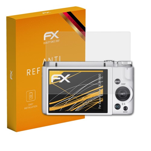 atFoliX 3x Screen Protection Film for Casio Exilim EX-ZR1000 matt&shockproof - Picture 1 of 8