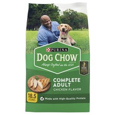 Dry Dog Food for Adult Dogs High Protein, Real Chicken, 18.5 lb Bag 1.04 per pound