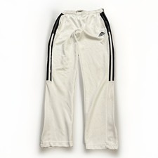 Adidas Aeroready Boys White Primegreen Running Jogging Ankle Zip Pants Size L