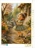 Calvendo Puzzle The Wet Flower Fairy | 1000 Pieces, Finished Size 25.2 × 18.9 In