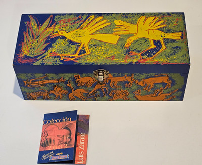 2002 JOSE CUERVO TEQUILA WOOD BOX RESERVA FAMILIA LUIS ZARATE with paper