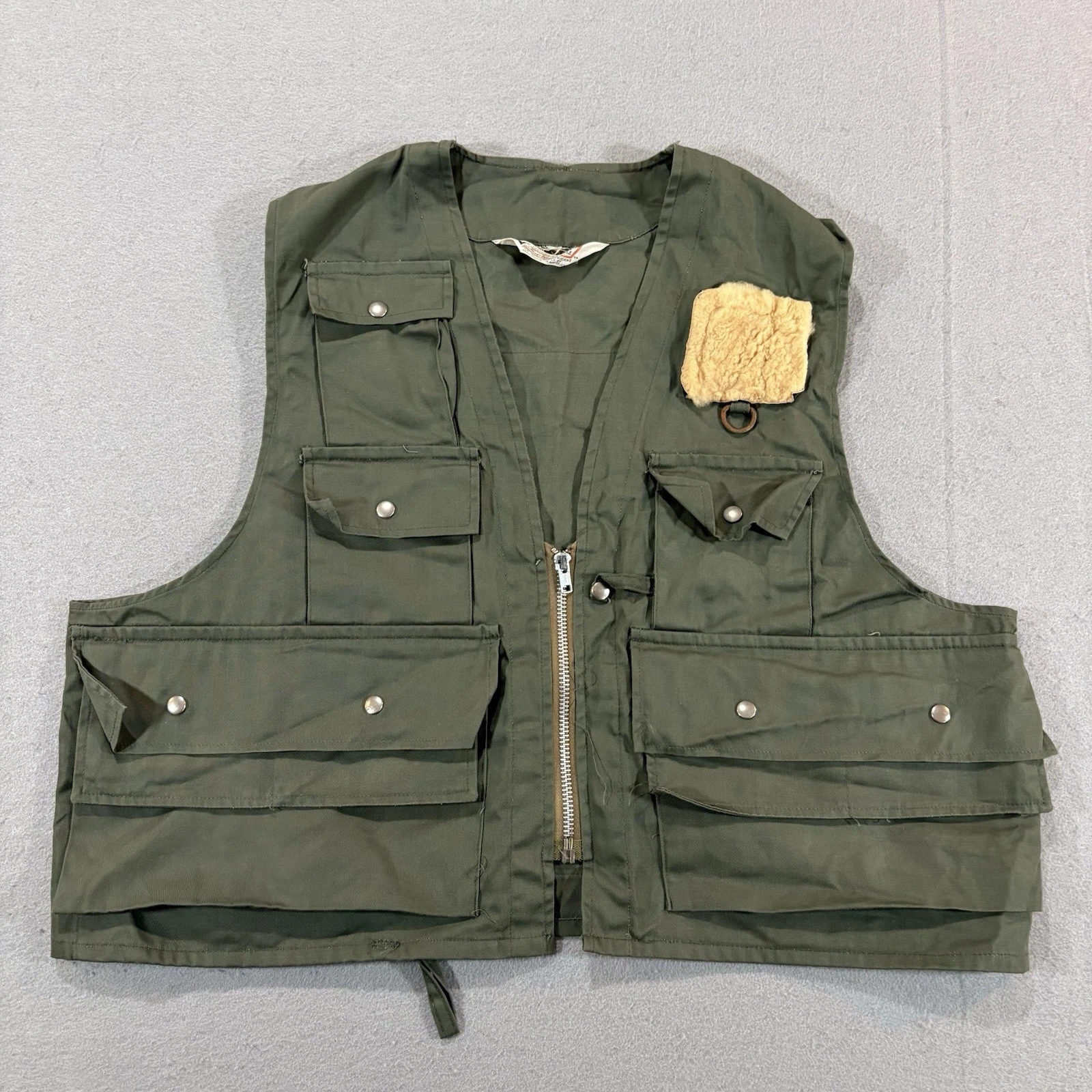 Vintage 60s Sears Ted Williams Fly Fishing Vest Men’s 23x20 Green Hunting Cargo
Opens in a new windo