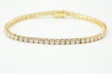 TENNISARMBAND 5,48 ct. Brillant Armband 750 Gold Länge 17,5 cm Diamanten SI2 H
