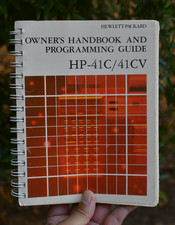 Vintage Hewletett Packard HP-41C/41CV 1981 Handbook