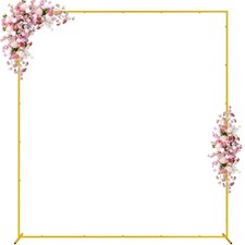 Wedding Arch Backdrop Stand Square 7.2 x 6.6 FT Wedding Arches for Ceremony M...