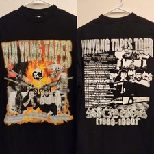 G59 $uicideboy$ YIN YANG TAPES Summer Season 1989-1990 TOUR Shirt Medium Black