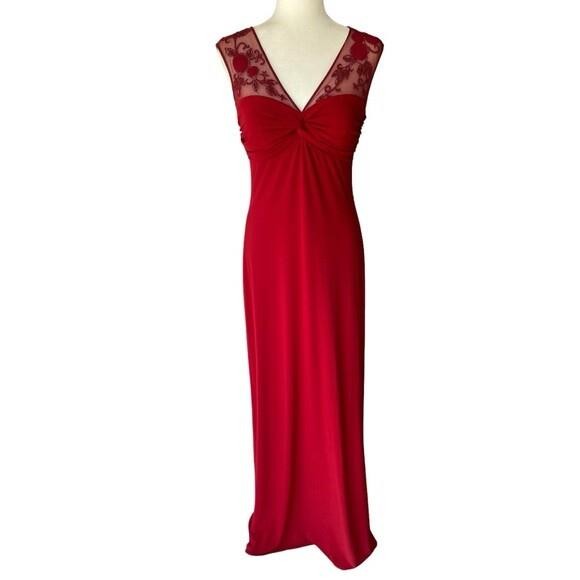 NO BRAND $240 Laundry By Shelli Segal Red Dress Formal Evening Holiday Party Prom Dress 8